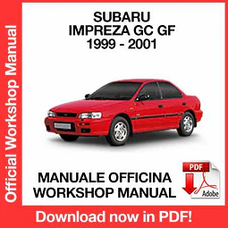 Subaru Impreza GC GF (1999, 2000, 2001) (EN) Workshop Repair Manual Download PDF