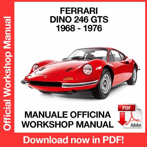 Ferrari Dino 246 GT GTS (1985-1989) (EN) Workshop Repair Manual Download PDF