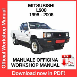 Mitsubishi L200 Triton (1996, 1997, 1998, 1999, 2000) (EN) Workshop Repair Manual Download PDF