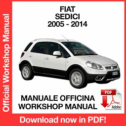 Fiat Sedici (2005, 2006, 2007, 2008, 2009, 2010, 2011, 2012, 2013, 2014) (EN) Workshop Repair Manual Download PDF