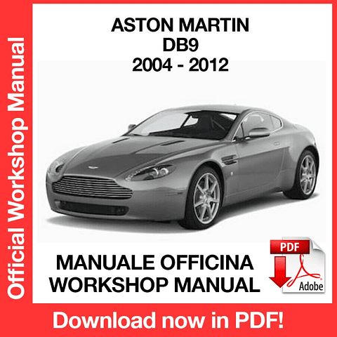 ASTON MARTIN DB9 (2009, 2010, 2011, 2012) (EN) Workshop Repair Manual Download PDF