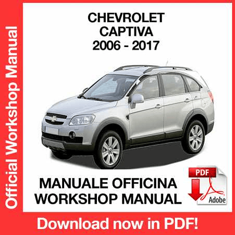 Chevrolet Captiva ( 2013, 2014, 2015, 2016, 2017) (EN) Workshop Repair Manual Download PDF