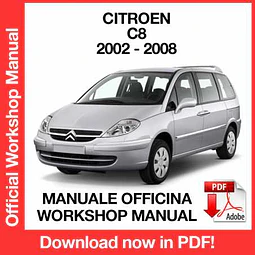 Citroen C8 (2002, 2003, 2004, 2005, 2006, 2007, 2008) (EN) Workshop Repair Manual Download PDF