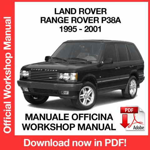 Land Rover Range Rover P38A (1995, 1996, 1997, 1998) (EN) Workshop Repair Manual Download PDF