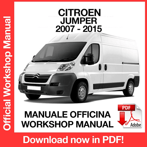 CITROEN JUMPER ( 2012, 2013, 2014, 2015) (EN) Workshop Repair Manual Download PDF