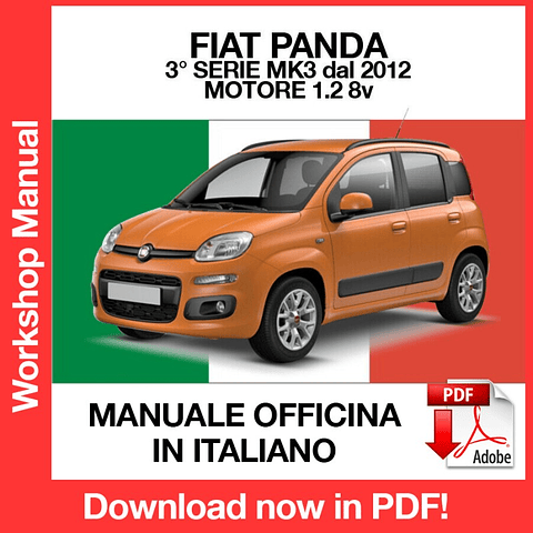 FIAT NEW PANDA MK3 (2012, 2013, 2014, 2015, 2016, 2017, 2018) (ITA) Workshop Repair Manual Download PDF