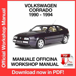 Volkswagen Corrado (1990-1991-1992-1993-1994) (EN) Workshop Repair Manual Download PDF