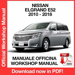 Nissan Elgrand E52 (2015, 2016, 2017, 2018) (EN) Workshop Repair Manual Download PDF