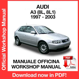 AUDI A3 (1997, 1998, 1999, 2000, 2001, 2002) (EN) Workshop Repair Manual Download PDF