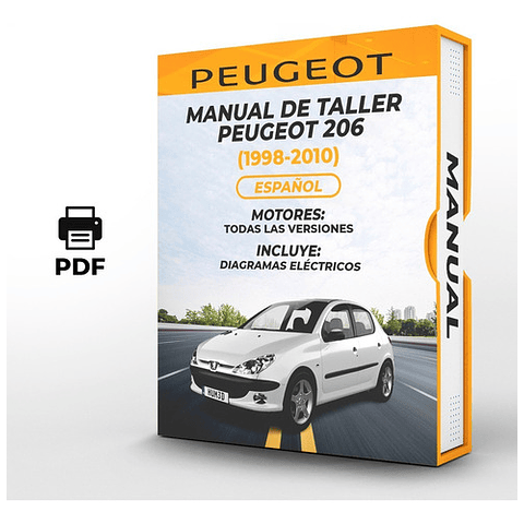 Manuale di officina Peugeot 206 (2004, 2005, 2006, 2007, 2008, 2009, 2010)