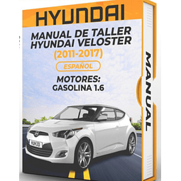Manuale di officina Hyundai Veloster (2011, 2012, 2013, 2014, 2015, 2016, 2017)1,6
