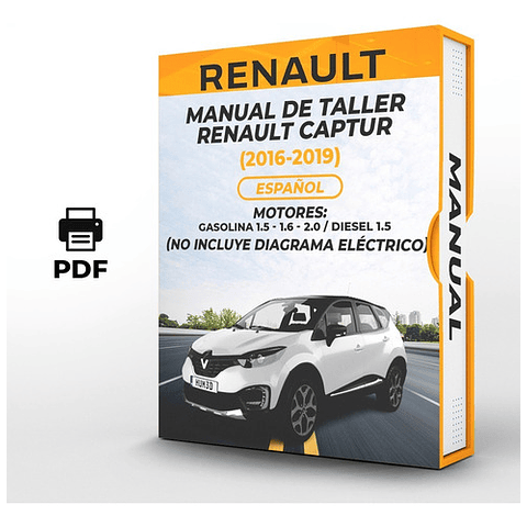 Manuale officina Renault Captur (2016, 2017, 2018, 2019) 1.5, 1.6, 2.0