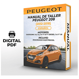 Manuale di officina Peugeot 208 (2012-2018) PDF