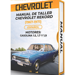 Manuale di officina Chevrolet Rekord (1967-1971) PDF
