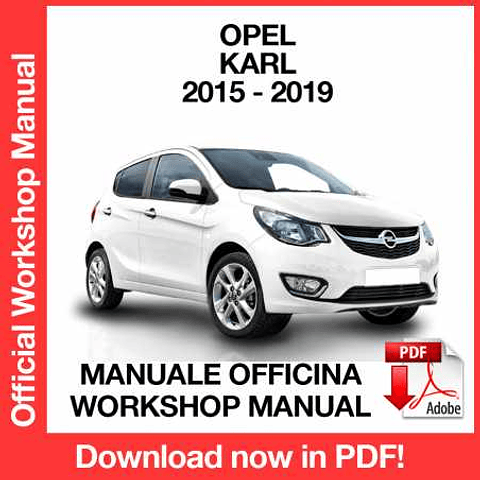 Manuale Officina Opel Karl (2015-2016-2017-2018-2019) (EN)