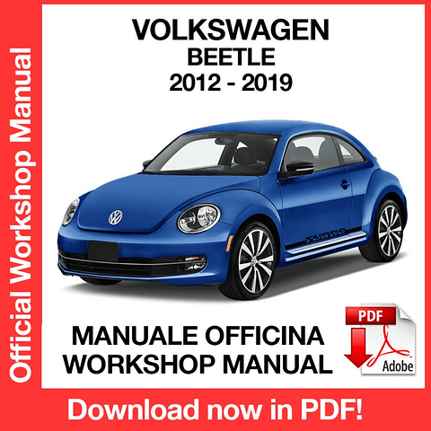 Manuale Officina Volkswagen New Beetle (2012-2013-2014-2015-2016-2017-2018-2019) (EN)