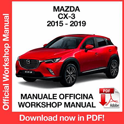 Manuale Officina Mazda CX-3 CX3 (2015-2016-2017-2018-2019) (EN)
