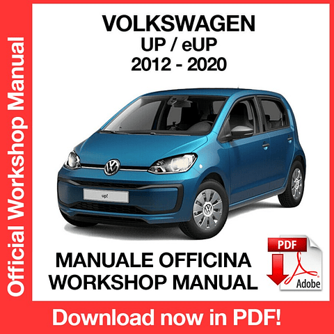 Manuale Officina Volkswagen UP - eUP (2017-2018-2019-2020) (EN)
