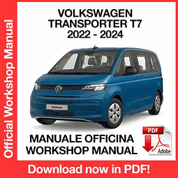 Manuale Officina Volkswagen Transporter T7 (2022-2021-2022-2023-2024) (EN)