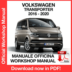 Manuale Officina Volkswagen Transporter T6 (2016-2017-2018-2019-2020) (EN)