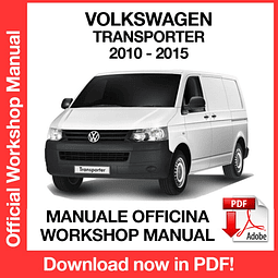 Manuale Officina Volkswagen Transporter T5 (2010-2011-2012-2013-2014-2015) (EN)