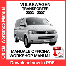 Manuale Officina Volkswagen Transporter T5 (2003-2004-2005-2006-2007) (EN)