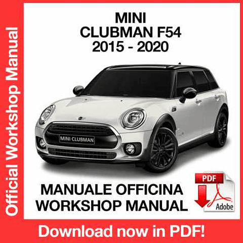 Manuale Officina Mini Clubman F54 (2015-2016-2017-2018-2019-2020) (EN)