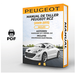 Manuale di officina Peugeot Rcz (2009-2015) 1.6 E GASO 2.0