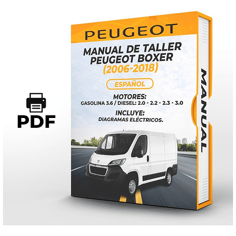 Manuale di officina Peugeot Boxer (2006-2018) 3.6 / GASO: 2.0 - 2.2 - 2.3 - 3.0