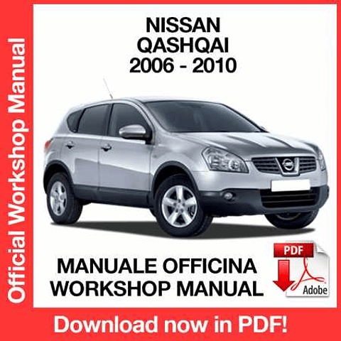 Manuale Officina Nissan Qashqai J10 (2006-2007-2008-2009-2010) (EN)