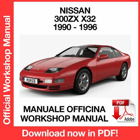Manuale Officina Nissan 300ZX Z32 (1990-1991-1992-1993-1994-1995-1996) (EN)