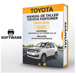 Manuale di officina Toyota Fortuner (2004-2015) PDF 