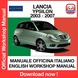 Manuale Officina Lancia YPSILON Y (2003-2004-2005-2006-2007) (EN) (ITA)