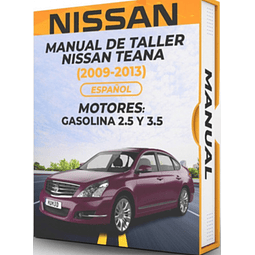Manuale di officina Nissan Teana (2009-2013) 2.5 E 3.5