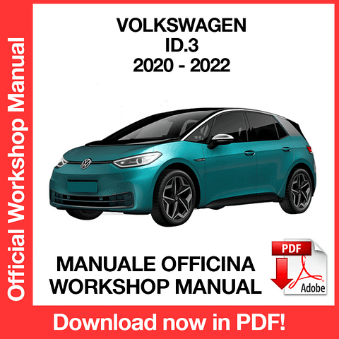 Manuale Officina Volkswagen ID.3 (2020-2021-2022) (EN)