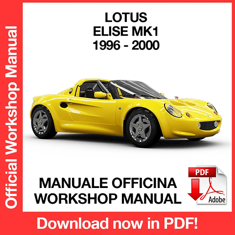 Manuale Officina Lotus Elise MK1 (1996-1997-1998-1999-2000) (EN)