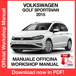 Manuale Officina Volkswagen Golf Sportsvan (2015) (EN)