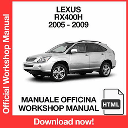 Manuale Officina Lexus RX400H (2005-2006-2007-2008-2009) (EN)