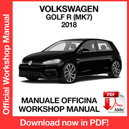 Manuale Officina Volkswagen Golf R MK7 (2018) (EN)