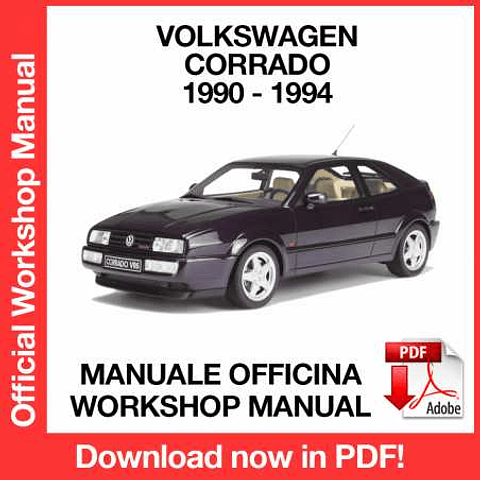 Manuale Officina Volkswagen Corrado (1990-1991-1992-1993-1994) (EN)