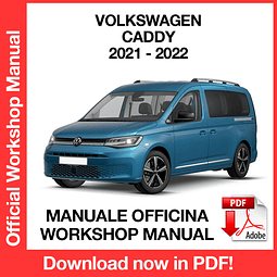 Manuale Officina Volkswagen Caddy (2021-2022) (EN)