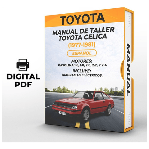 Manuale di officina Toyota Celica (1977-1981) PDF 1.6, 1.8, 2.0, 2.2 E 2.4