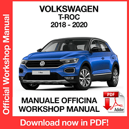 Manuale Officina Volkswagen T-Roc (2018-2019-2020) (EN)