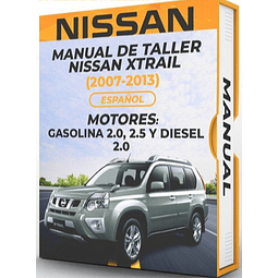 Manuale di officina Nissan Xtrail (2007-2013) PDF 2.0, 2.5 E Gasolio 2.0