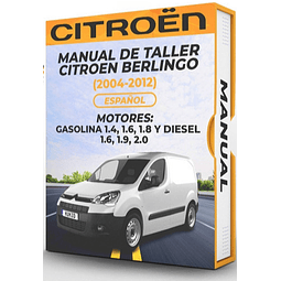 Manuale di officina Citroen Berlingo (2004-2012) 1.4, 1.6, 1.8 E GASO 1.6, 1.9, 2.0