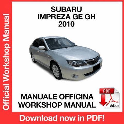 Manuale Officina Subaru Impreza GE GH (2010) (EN)