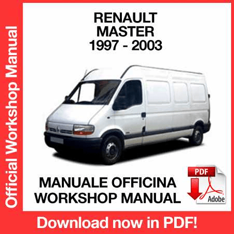 Manuale Officina Renault Master II X70 (1997-1998-1999-2000-2001-2002-2003-2004-2003) (EN)