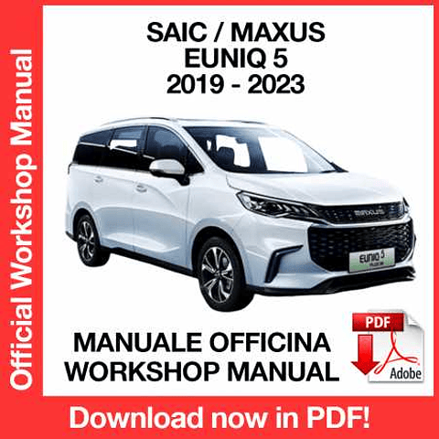 Manuale Officina Saic Maxus Euniq 5 (2019-2020-2021-2022-2023) (EN)