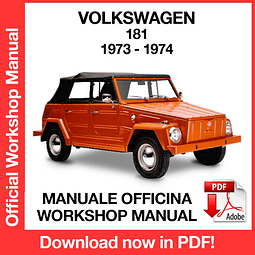 Manuale Officina Volkswagen 181 (1973-1974) (EN)