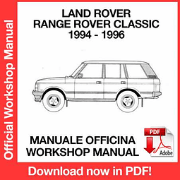 Manuale Officina Land Rover Range Rover Classic (1994-1995-1996) (EN)